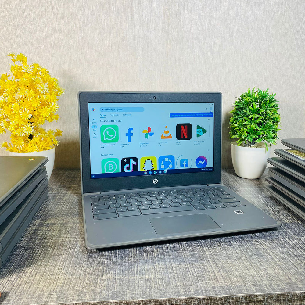 Hp Chromebook 11 G8 EE | ‎Intel HD Graphics 400 | 4GB Ram | 32GB Storage | 11.6 inch Display | Intel Celeron N4020 | 2027 Updatable | Playstore Supported | Chromebook